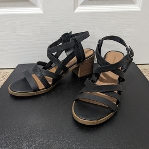 Maurices, Heeled Sandals, Women's Size 12, Black